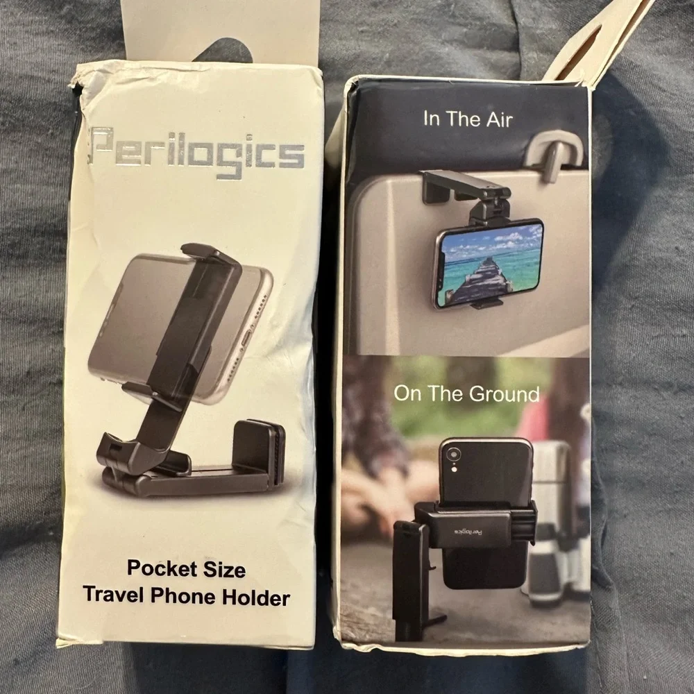 Black Travel Phone Holders 2 pack